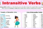 Intransitive Verbs Definition, Usage, and Examples