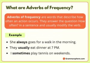 What is an Adverb of Frequency?