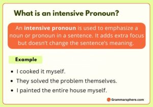 What is an Intensive Pronoun?