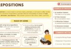 Prepositions in English