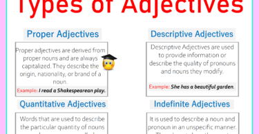 Types of Adjective in English