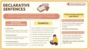 Declarative Sentences with Examples in English