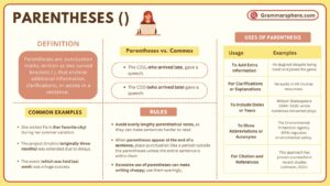 Parentheses: Definition, Examples  and Rules