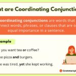 What are Coordinating Conjunctions