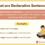 What is Declarative Sentence