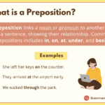 What is A Preposition?