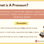 What is A Pronoun?