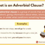 What is an Adverbial Clause?