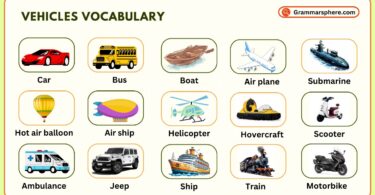 Transportation Vocabulary in English