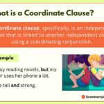 What is a coordinate clause?