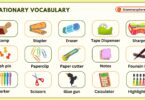 Stationery Vocabulary in English