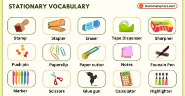 Stationery Vocabulary in English