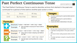 Past Perfect Continuous Tense