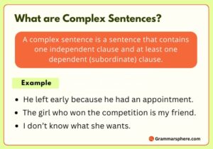 What Are Complex Sentences