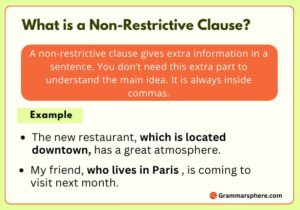 What is a Non-Restrictive Clause?