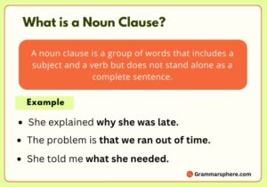 What is Noun Clause