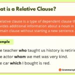 What is a Relative Clause?