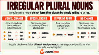 Irregular Plural Nouns in English